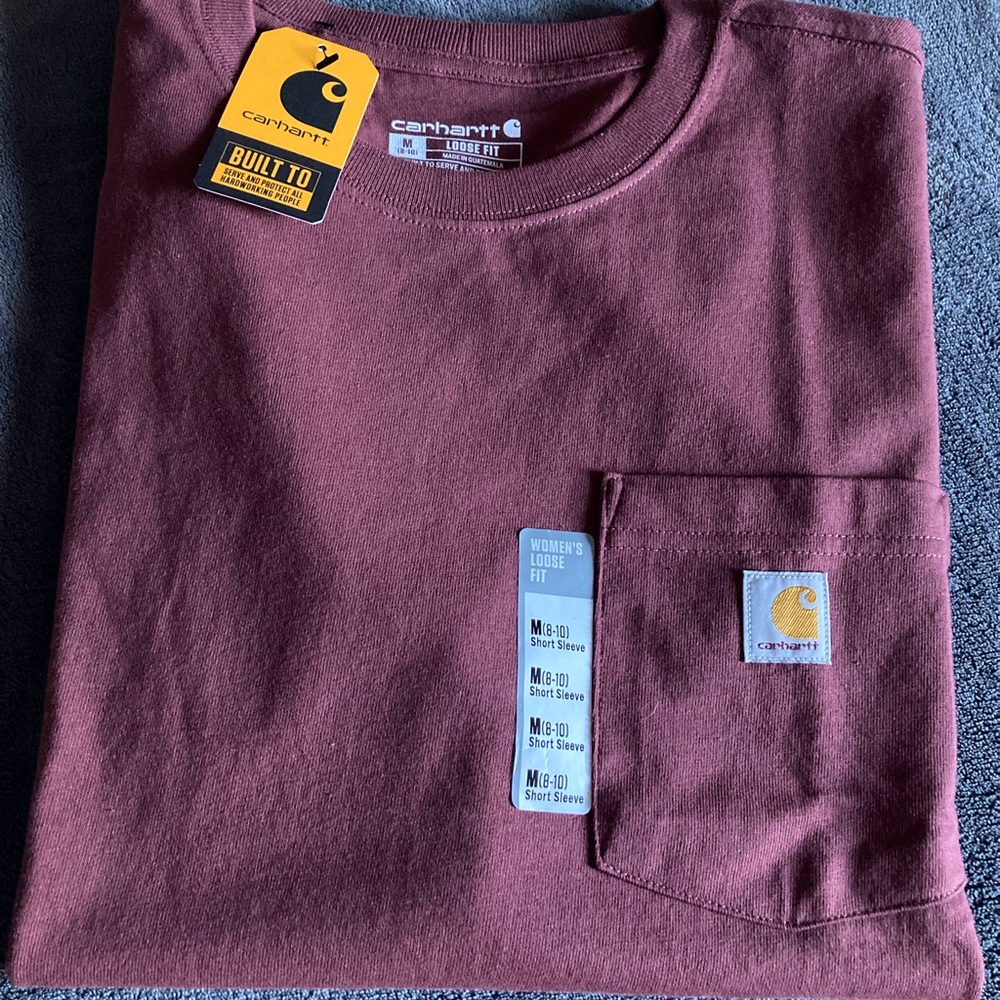 Carhartt Women's Short Sleeve Tee - Maroon